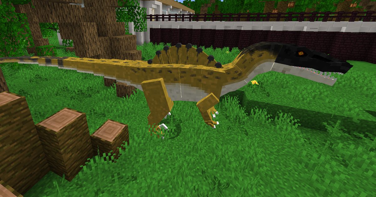 Dinozaur na wyspie zbudowanej w Minecraft, misja 4